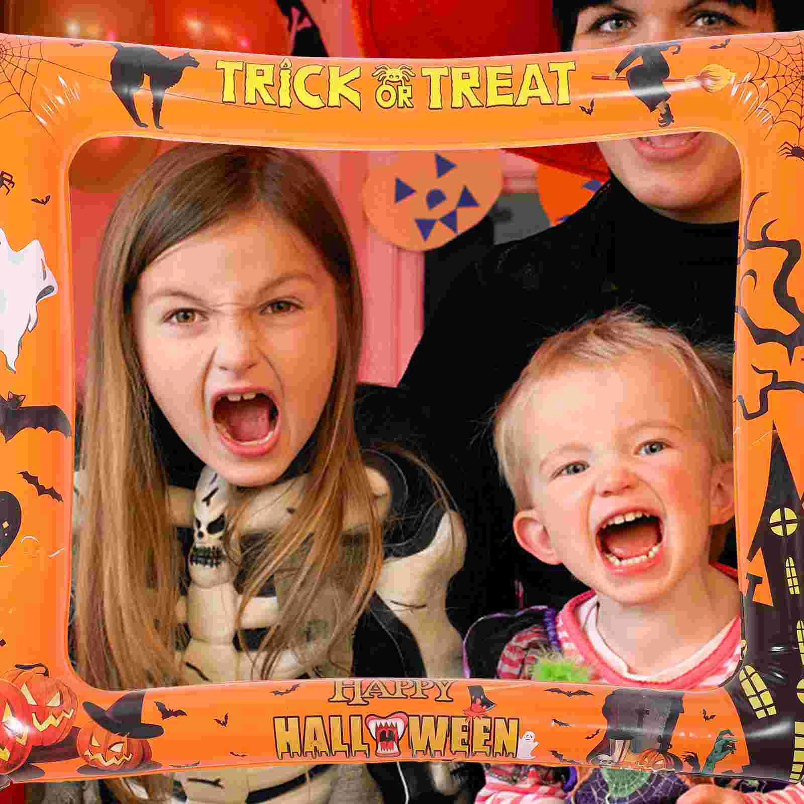 

Photo Frames Inflatable PVC Party Favor Ornament Halloween Supplies Fun Booth Props Decor