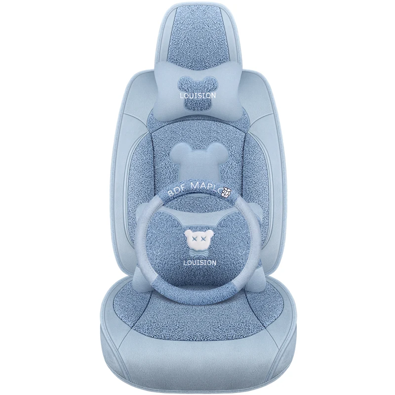 Autocovers Car Seat Covers For Sedan Suv Durable Faux Fur Five