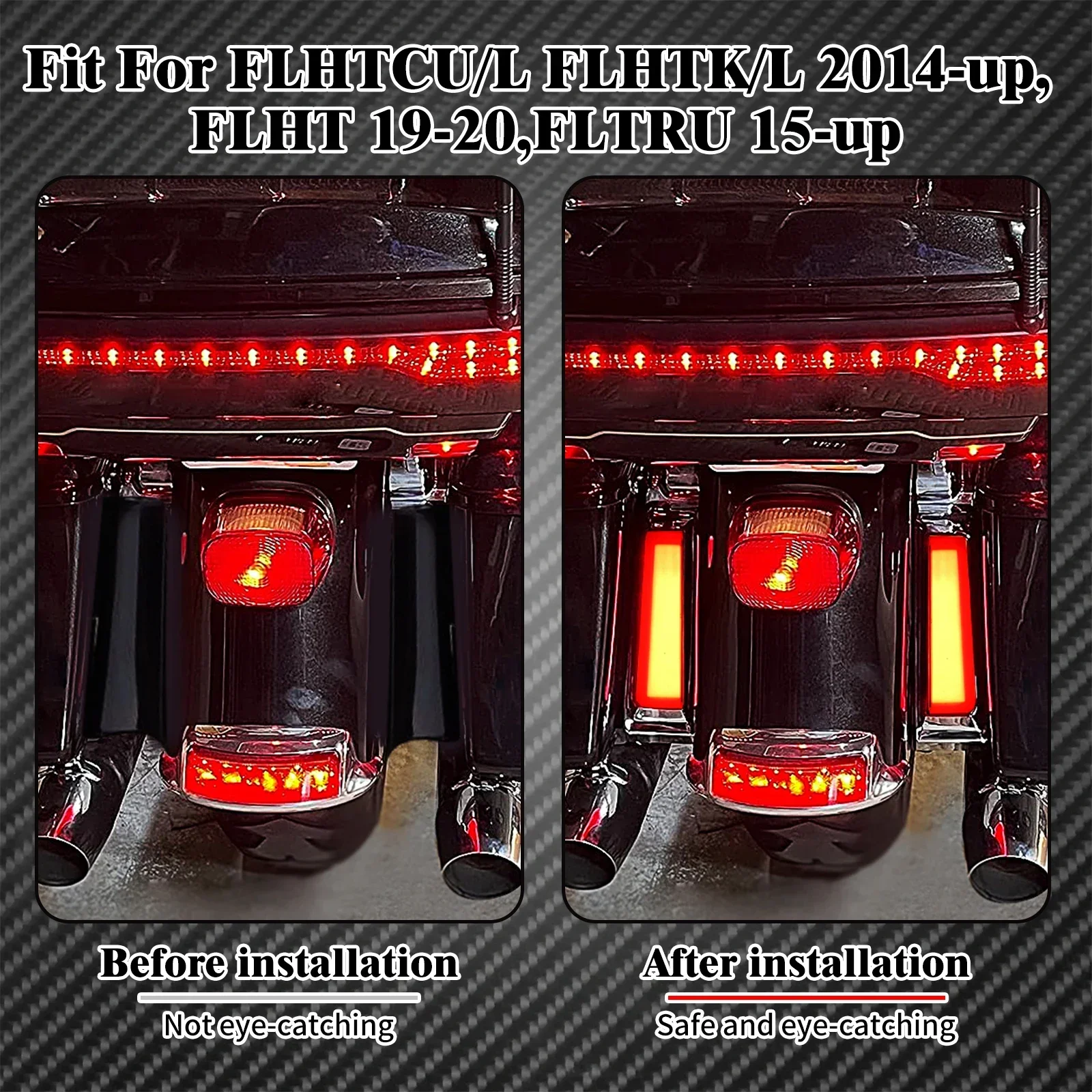 Luci Laterali Per Harley Gliding 2009-2013 - Kit LED Per Borse Laterali Con Luci Di Stop E Frecce - Foto 9