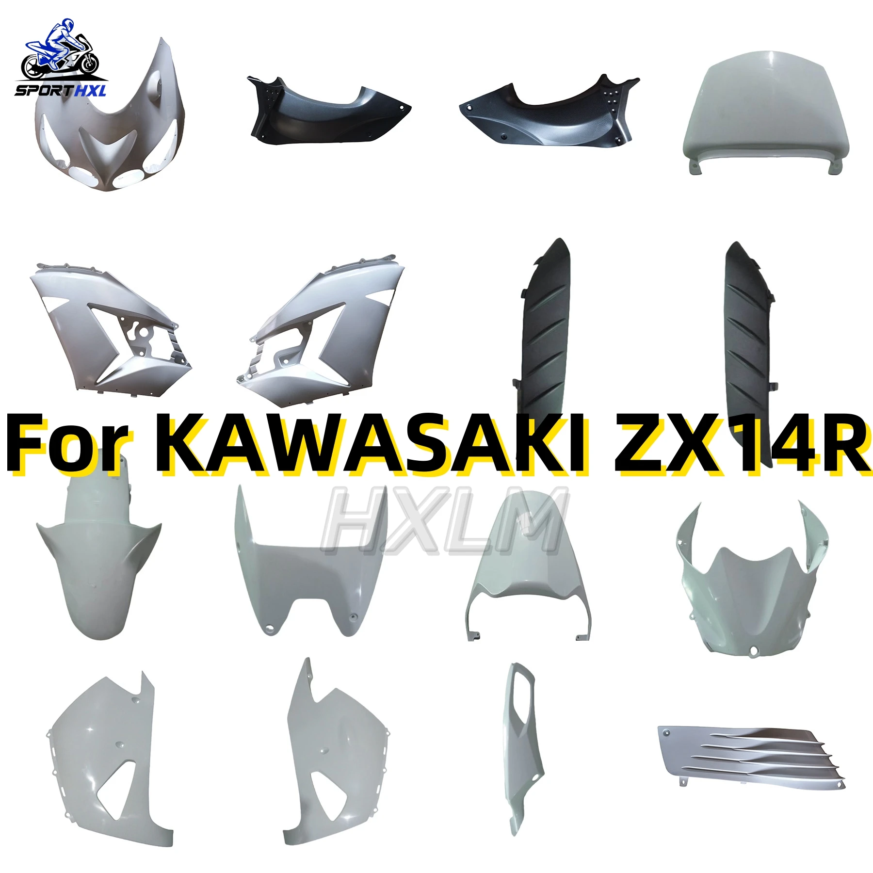 Fairings ZZR 1400 10 11 Abs Fairing for Kawasaki Zx14r 08 09 Blue Black Full Body Kits Zx14 Zx-14r 2006 - 2011 unpainted