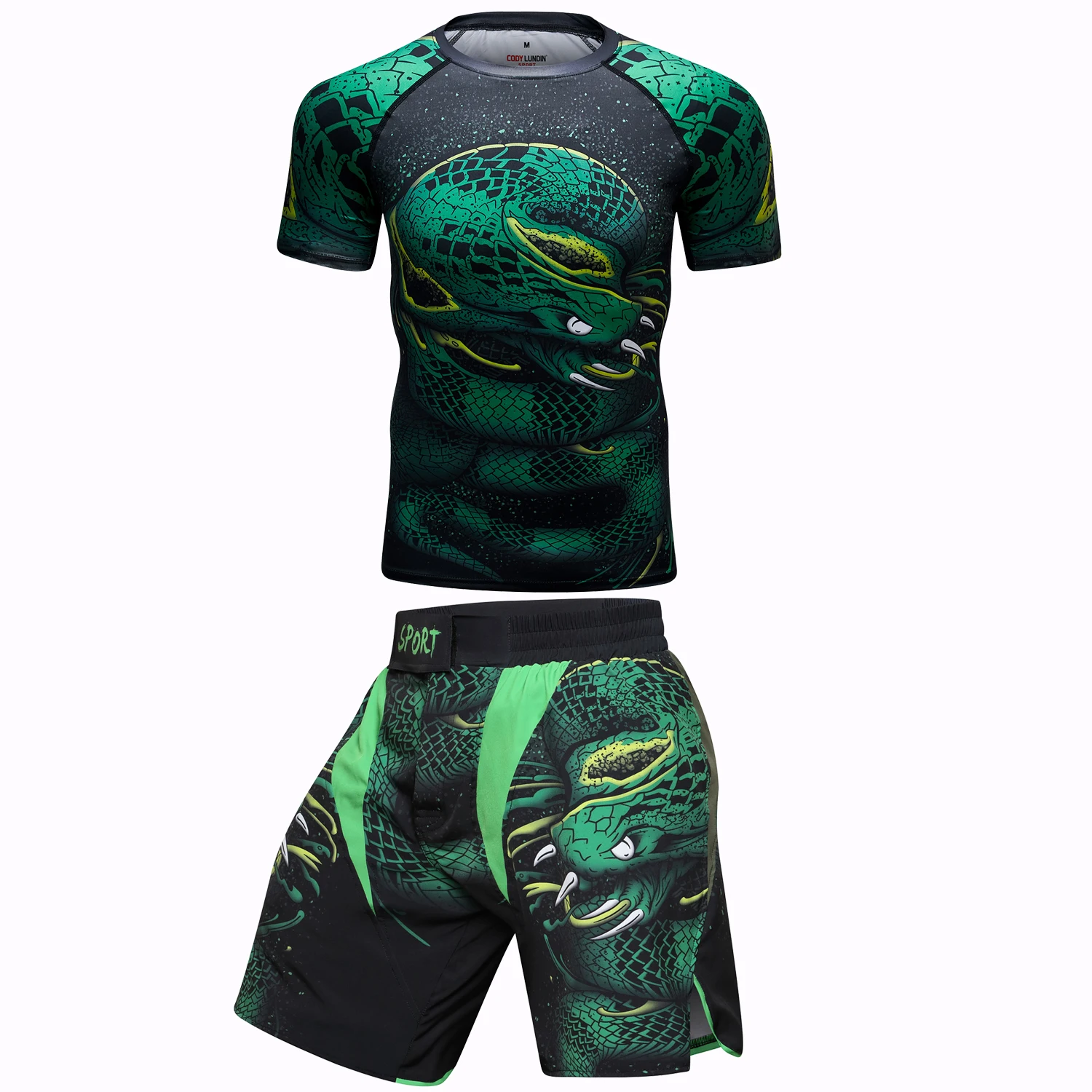 사용자 정의 짧은 소매 서핑 로고 Mma Bjj 압축 셔츠 승화 Jiu Jitsu Rashguards 녹색 도매 Sportsuits 러쉬 가드