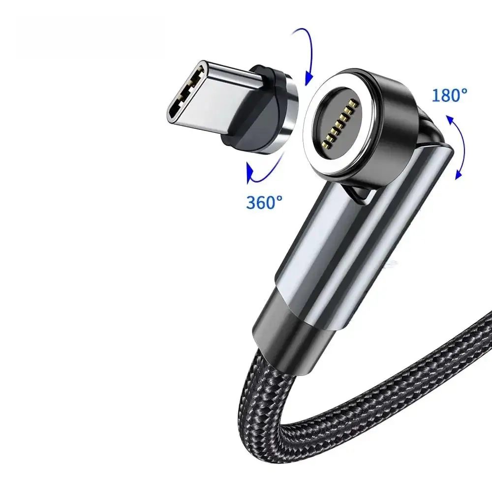 2M Rotating Magnetic Fast Charging USB to Type C Cable