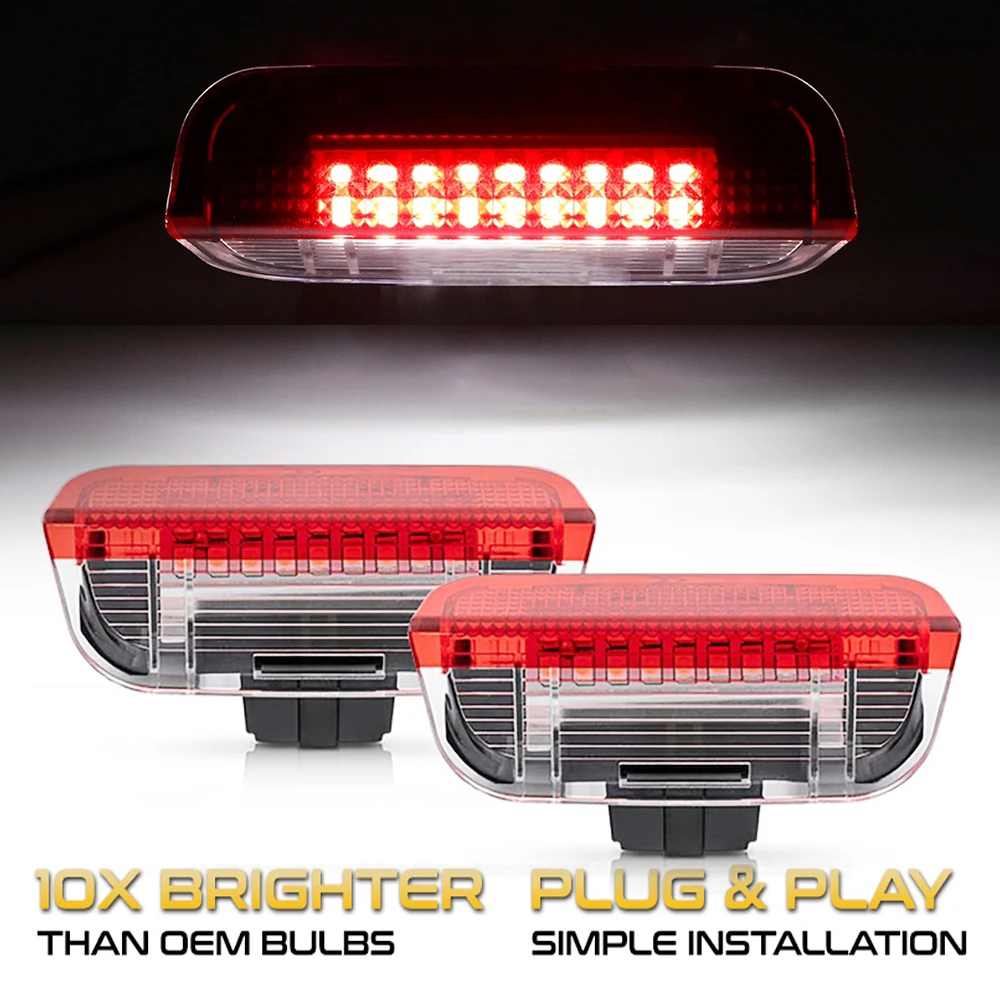 

LED Door Warning Light Welcome Lamps For VW Golf Polo Passat Tiguan Jetta Touran Touareg Atlas Sharan Scirocco Arteon T-Roc EOS