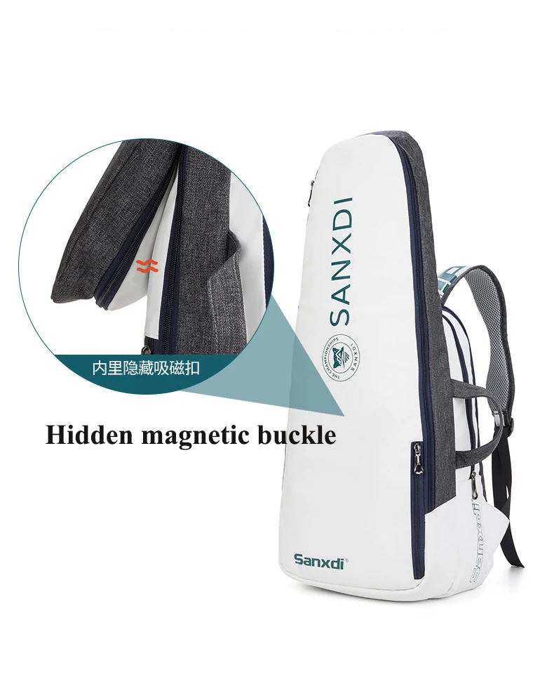 Tennis Paddle Backpack Waterproof Badminton Racket Bag Padel Racquetball Carrying Handbag Man Large Capacity Sport Bags Foldable 5