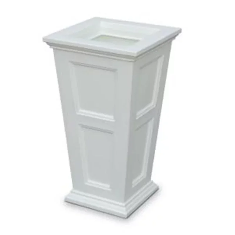 

Mayne Fairfield 28in Tall Planter - Polyethylene Planter - White (5829-W)