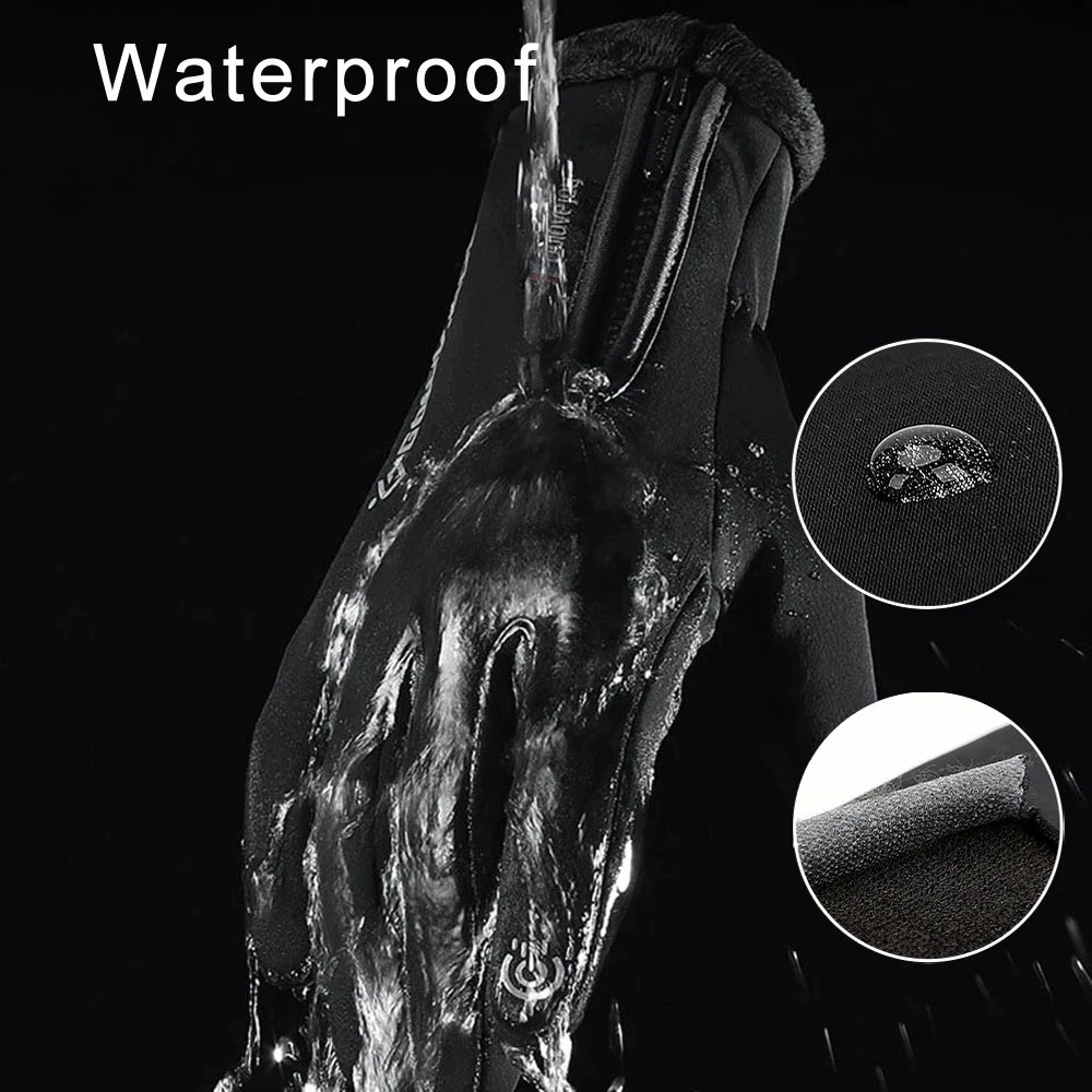 Waterproof Winter Fishing Gloves 2 Finger Flip Windproof Women Men Gloves Velvet Warm Protection Fish Angling fishing gloves