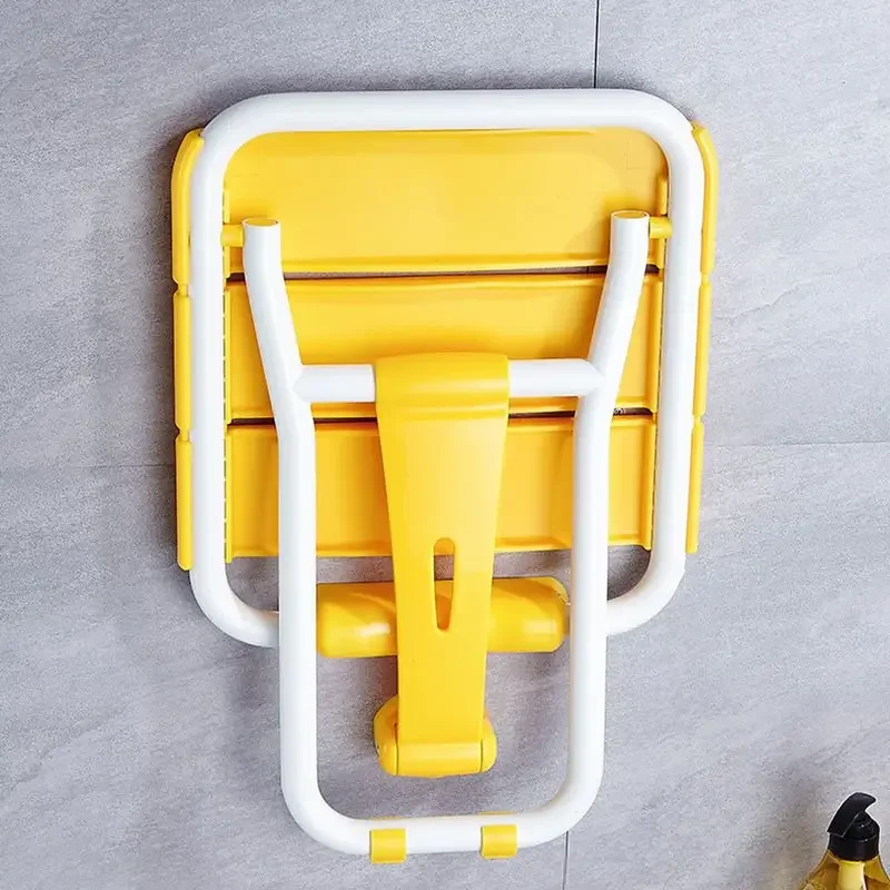 Bathroom Safety Folding Seat Bathing Chair Shower Toilet Wall Bench Entrance Shoe stool Replacement Aluminum Alloy+ABS Panel 3