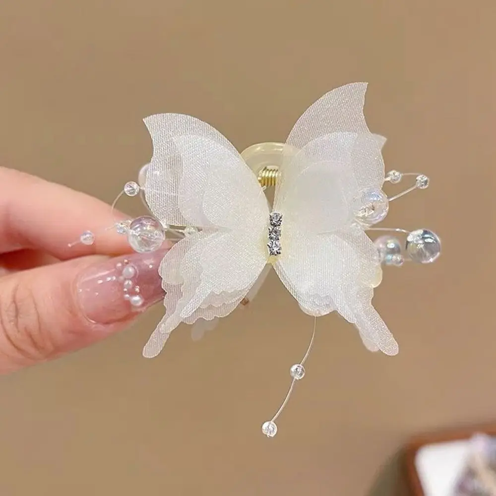 헤어핀 헤어 액세서리 나비 머리핀 헤어 클램프 헤드웨어 크랩 헤어 클립 우아한 패션 샤크 클립 소녀 여성
