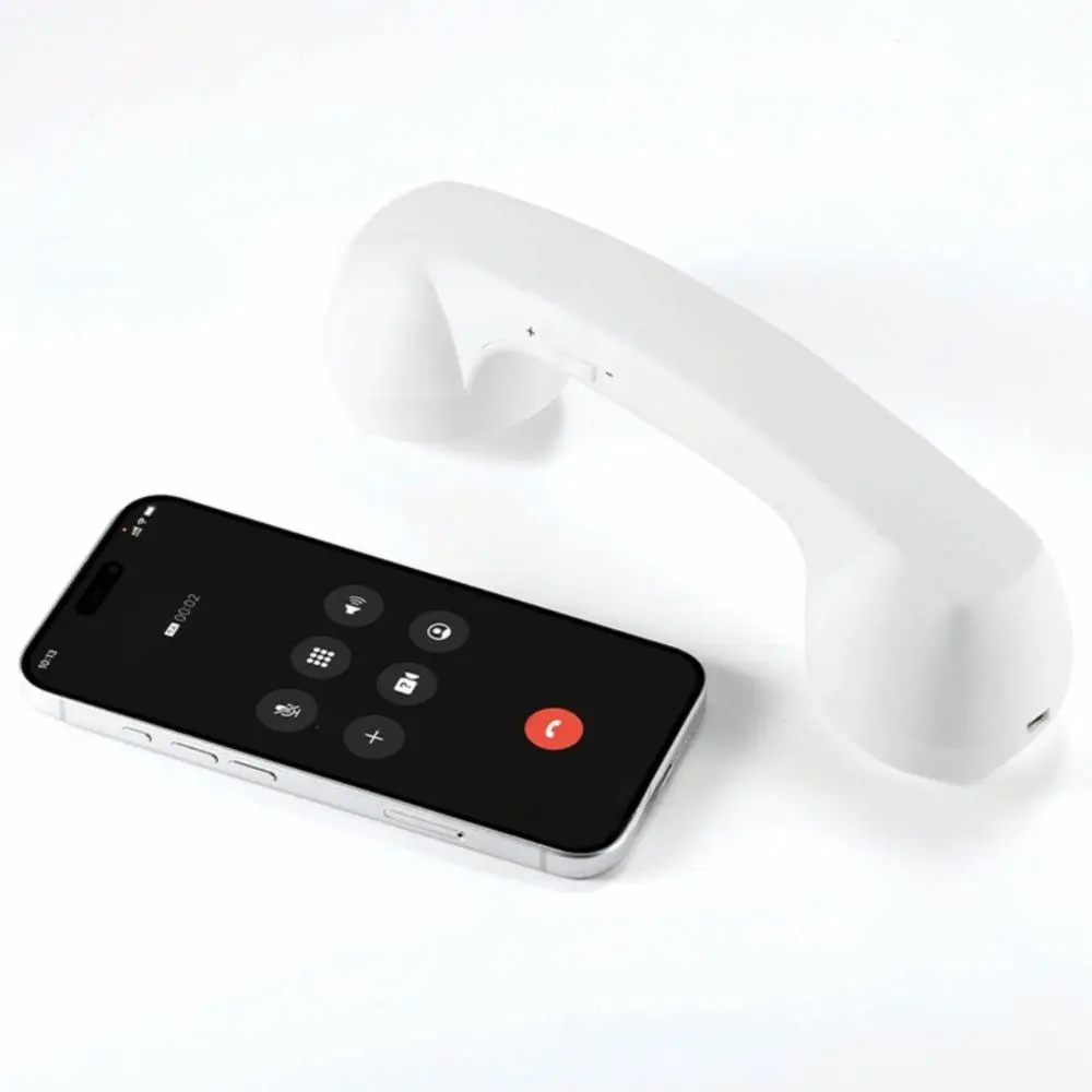 Wireless Telephone-Style Handheld Receiver with Microphone - Black