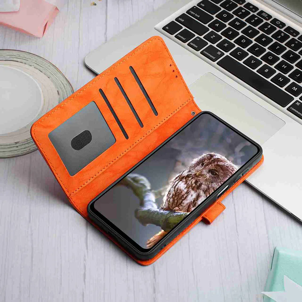 Butterfly Design Leather Wallet Flip Phone Case