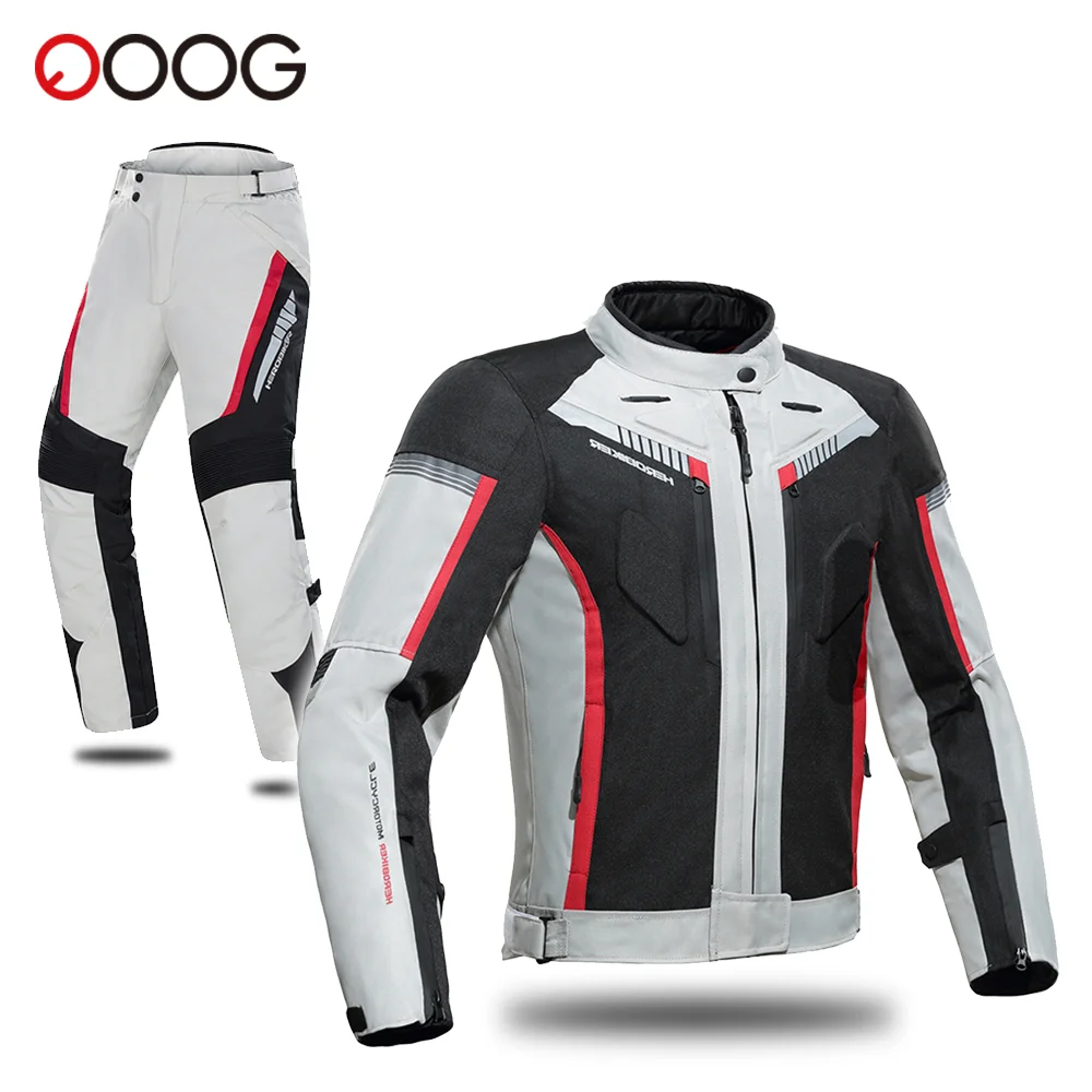 Men Motorcycle Jacket Waterproof Four Season Motorbike Overcoat Pants Reflective Riding Jackets Windproof Suits Removable Lining motorcycle jacket
