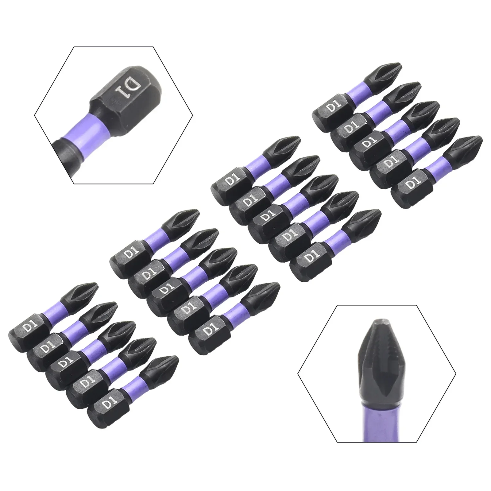 PH2 Cross Screwdriver Set Magnetic Batch Head Hardness Impact Drill Bit Non-slip Screwdriver Hand Tools 25/50/65/70/90/150mm screwdriver set