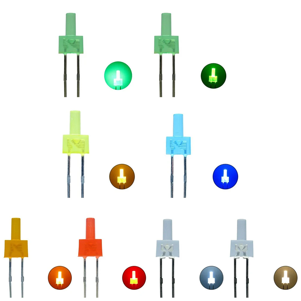 Flashing LED 2mm Tower Diffuse LED Self-Flashing Flash Light Colors SELECTION Children Under 14 Years