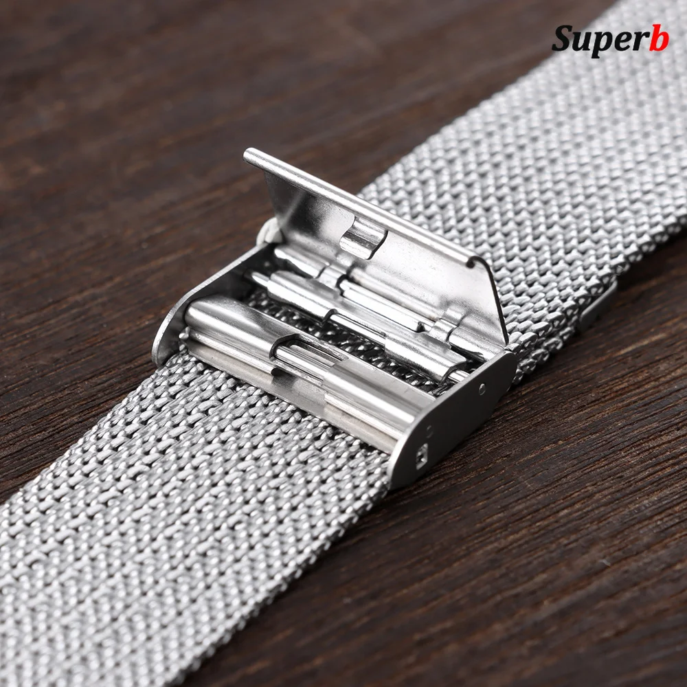 Milanese Mesh Loop Stainless Steel Watch Band Bracelet - Business Edition, 1.8mm Thickness