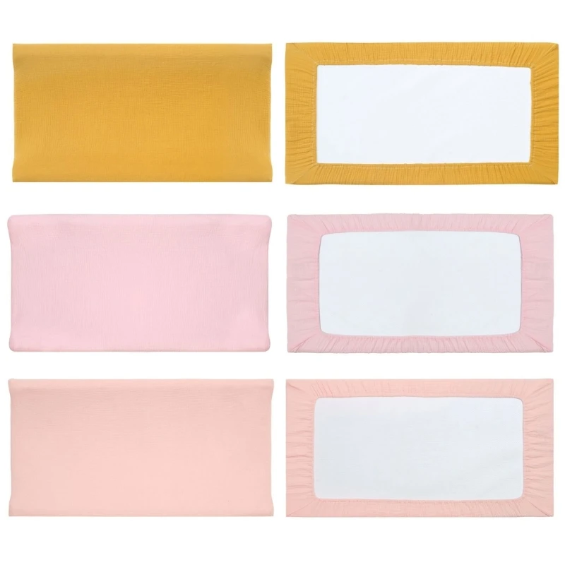 Soft Cotton Muslin Baby Diaper Changing Pad Newborn Nappy Changing Pad Cover Unisex Nursery Diaper Table Sheets Mat