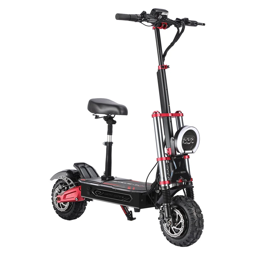 US Stock 11inhc Off-road 6000w 60v 38ah Lithium Battery NFC Foldable Adult Electric Scooter