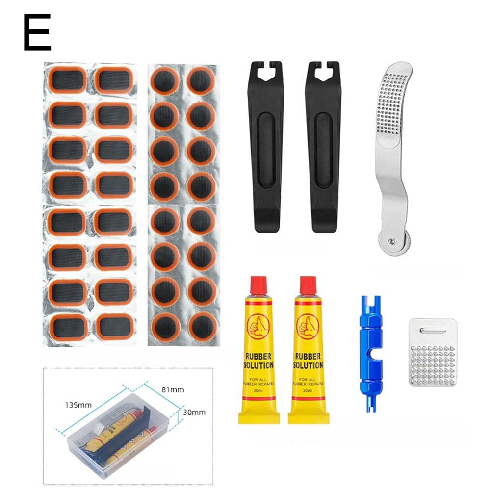 1 Set Reparatur von Fahrradreifen ItK – Pannenpflaster-Set mit Kleber und Werkzeugen (5 Versionen), Reparaturwerkzeug für Fahrradschläuche – Detail 7