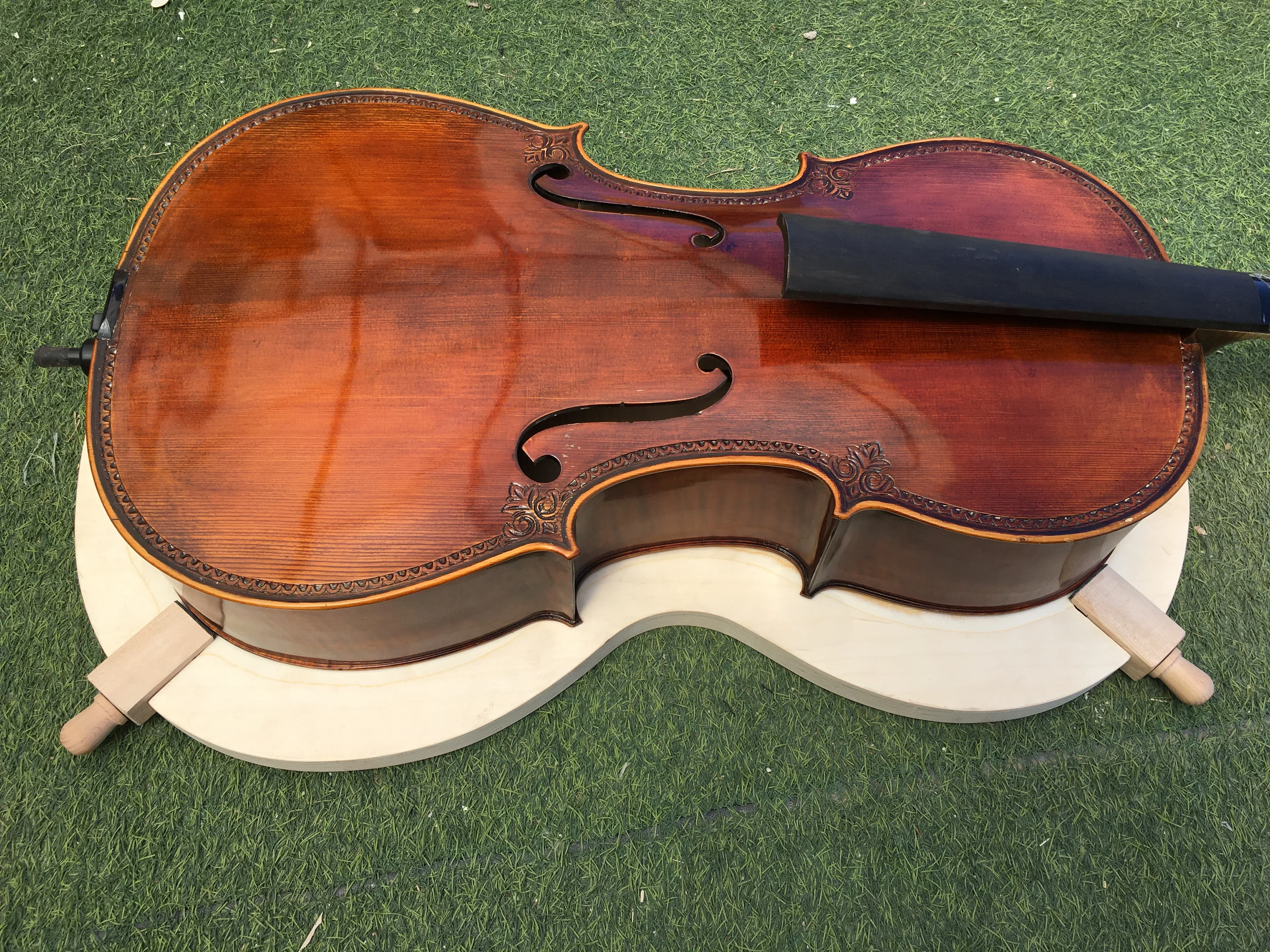 

Cello Making tools Wooden Salver Cello Cradle carving Repair luthier tools
