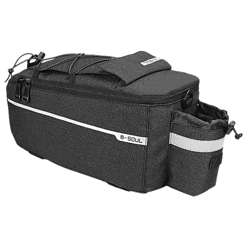 B SOUL Bike Trunk Bag Bicycle Rear Seat Bag Carrier Bag Reflective MTB