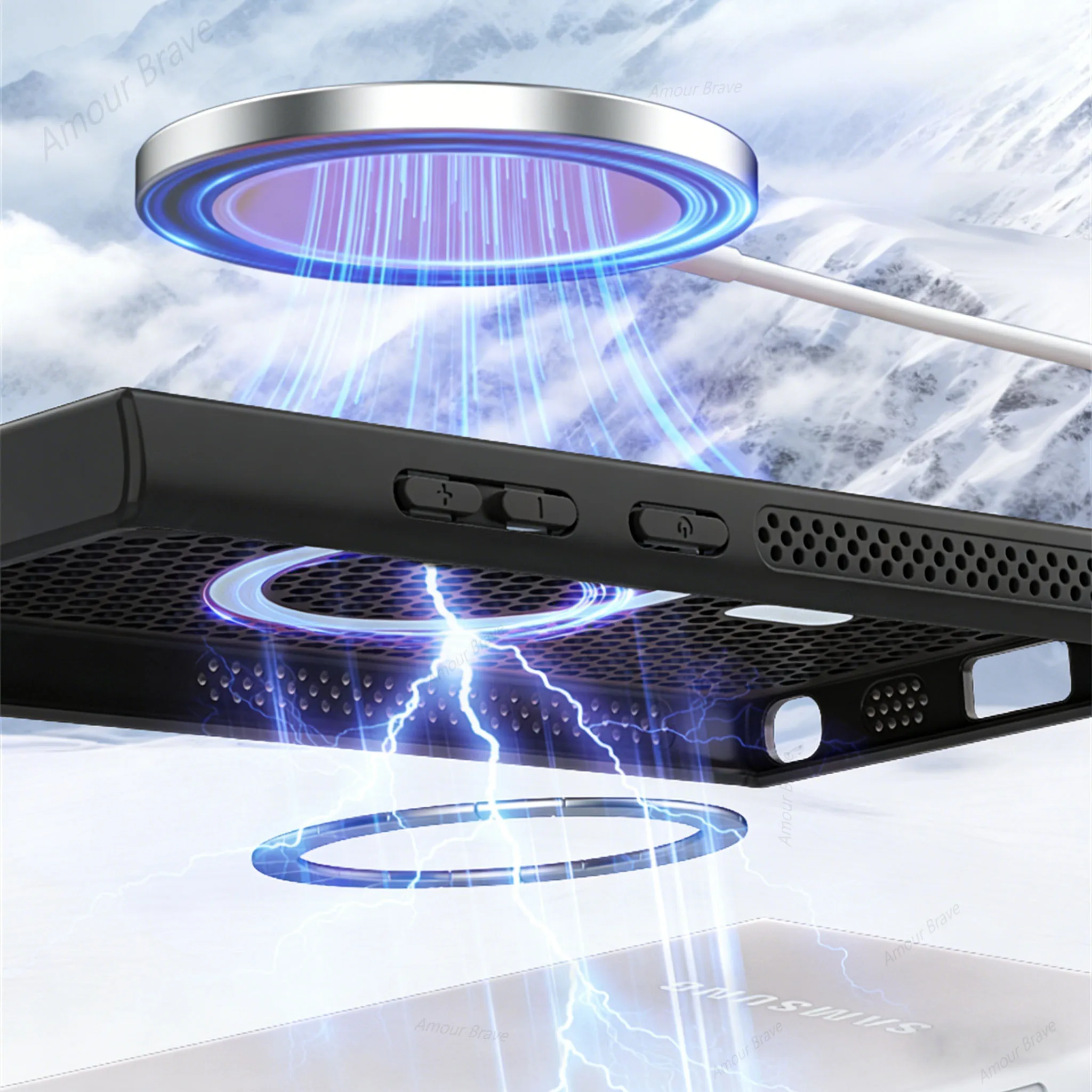 Advanced Cooling Breathable Magnetic Phone Case with Heat Dissipation Technology