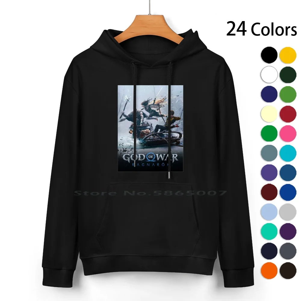 The Art Of God Of War Ragnarok Felpa Con Cappuccio In Puro Cotone Maglione 24 Colori Citazione Detti Divertente God Of War Ragnarok Gong Gaming Ps4 Ps
