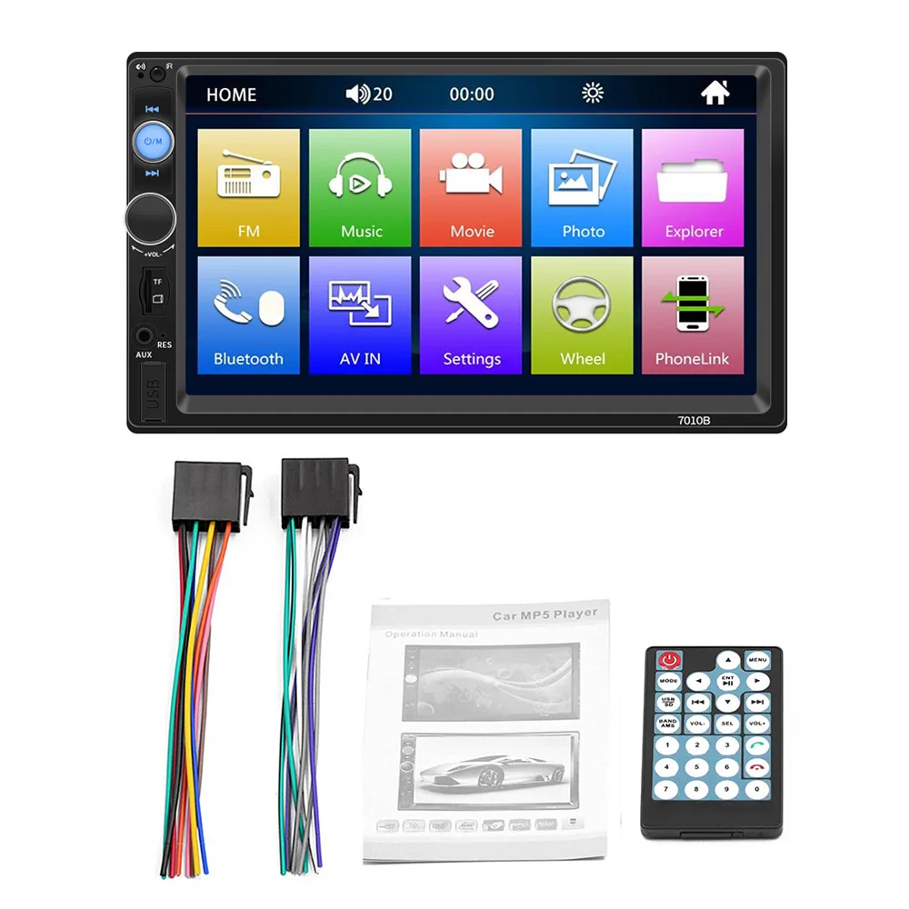 

7 Inch 7010B Car Radio MP5 Player MP3 Bluetooth USB AUX In-put Hands-free Autoradio Car Multimedia Player