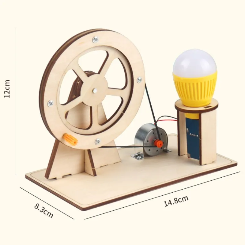 Hand-cranked Generator Set Student Science And Technology Children's Handmade DIY Material Creative Thinking Physics Experiment_voghion.com