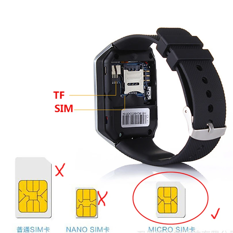  ġ ũ Ʈ ġ DZ09 Q18  ī޶  ո ð SIM ī Smartwatch Ios ȵ̵  