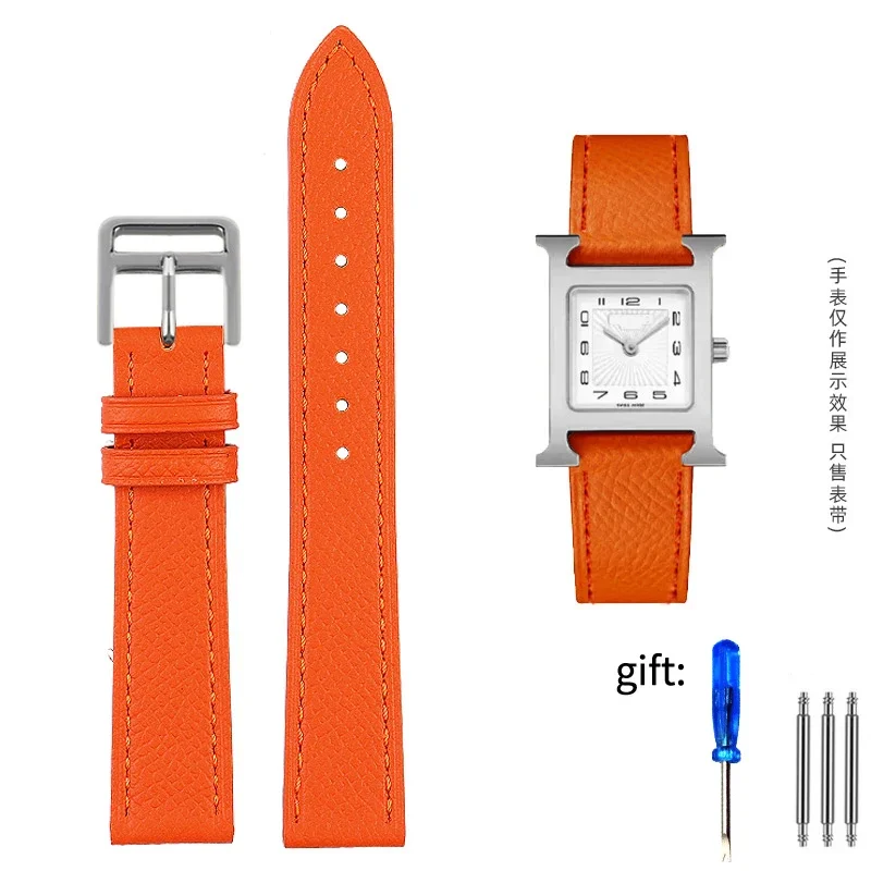 Genuine Leather Soft Cowhide Watch Strap - Fashionable & Comfortable Bracelet