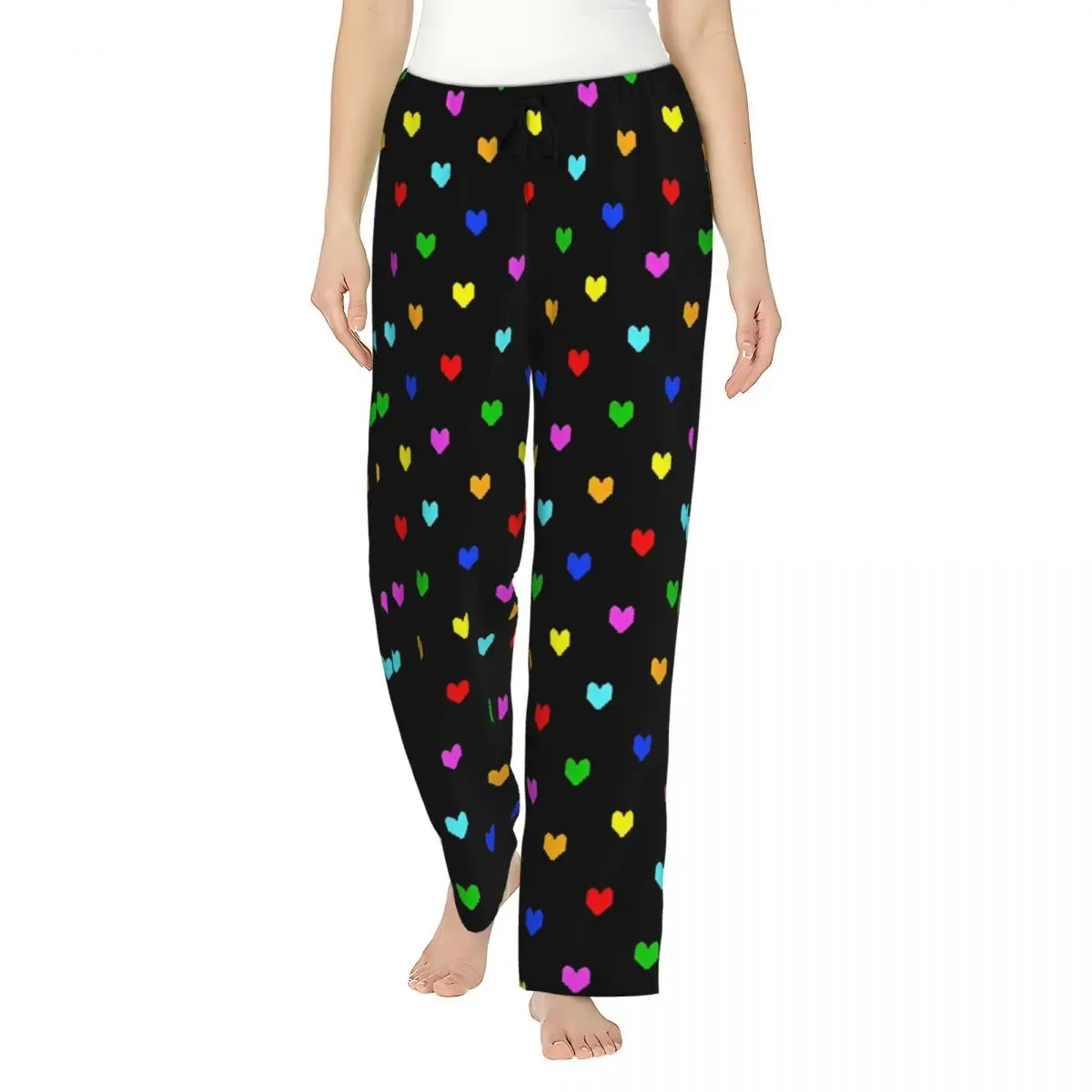 Lady's Pyjama Pants Deltarune Lounge Pants Comfy Sleep Bottoms_voghion.com