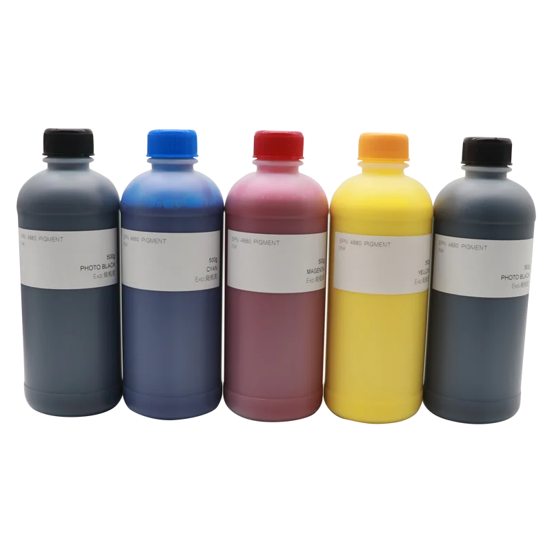 Tinta Pigmento para Epson T3000 11 T5000 T7000 P6000 P400 4800 4880 7800 7880 9800 9880 7700 9700 7900 9900 4900 Printer Cor 500ml de - Imagem 5