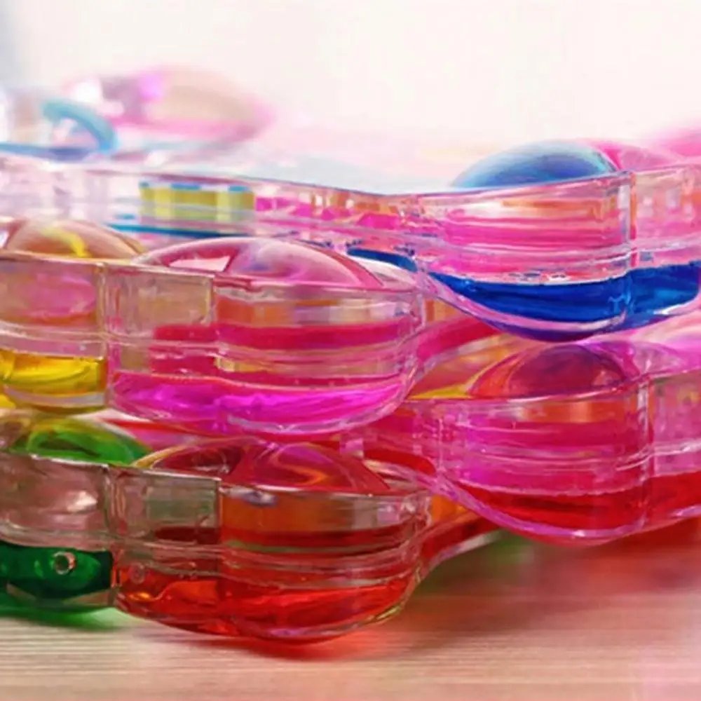 Double Color Sand Hourglasses Colorful Liquid Timer Anxiety Relief Liquid Motion Timer Bubble Oil Hourglaslock Decor Gift sand timer liquid hourglass timer colored hourglass