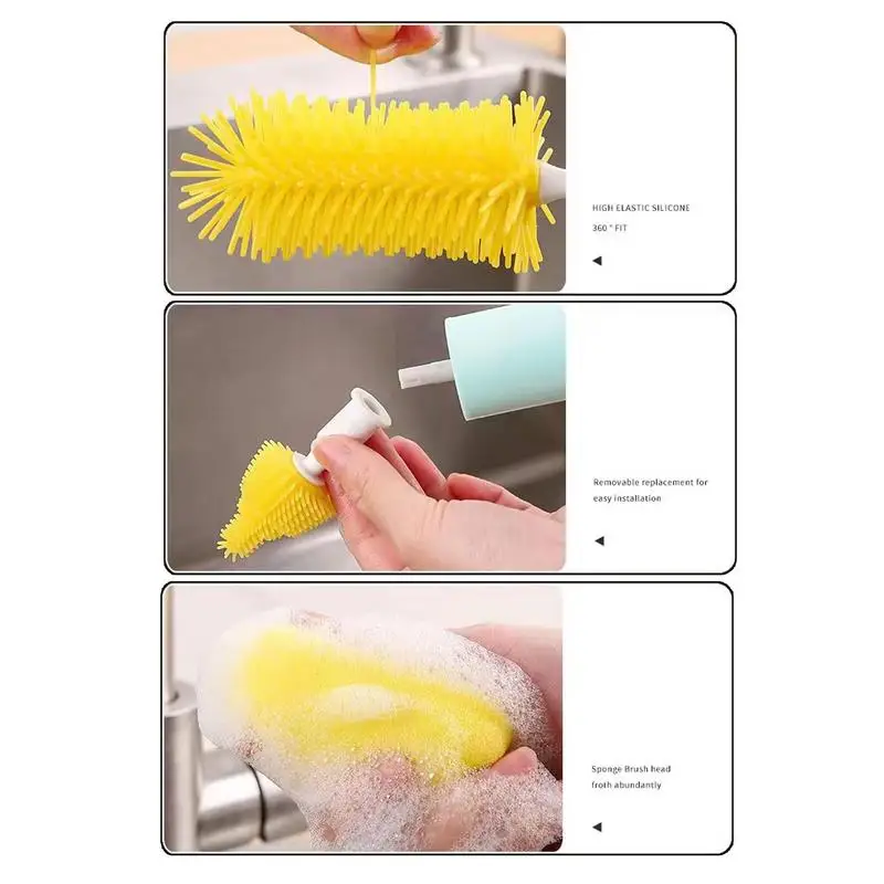 4 in 1 Multifunctional Cleaning Brush Cup Lid Cleaning Brush Multipurpose  Cleaning Brush Tiny Bottle Cup Lid Detail QX2D - AliExpress