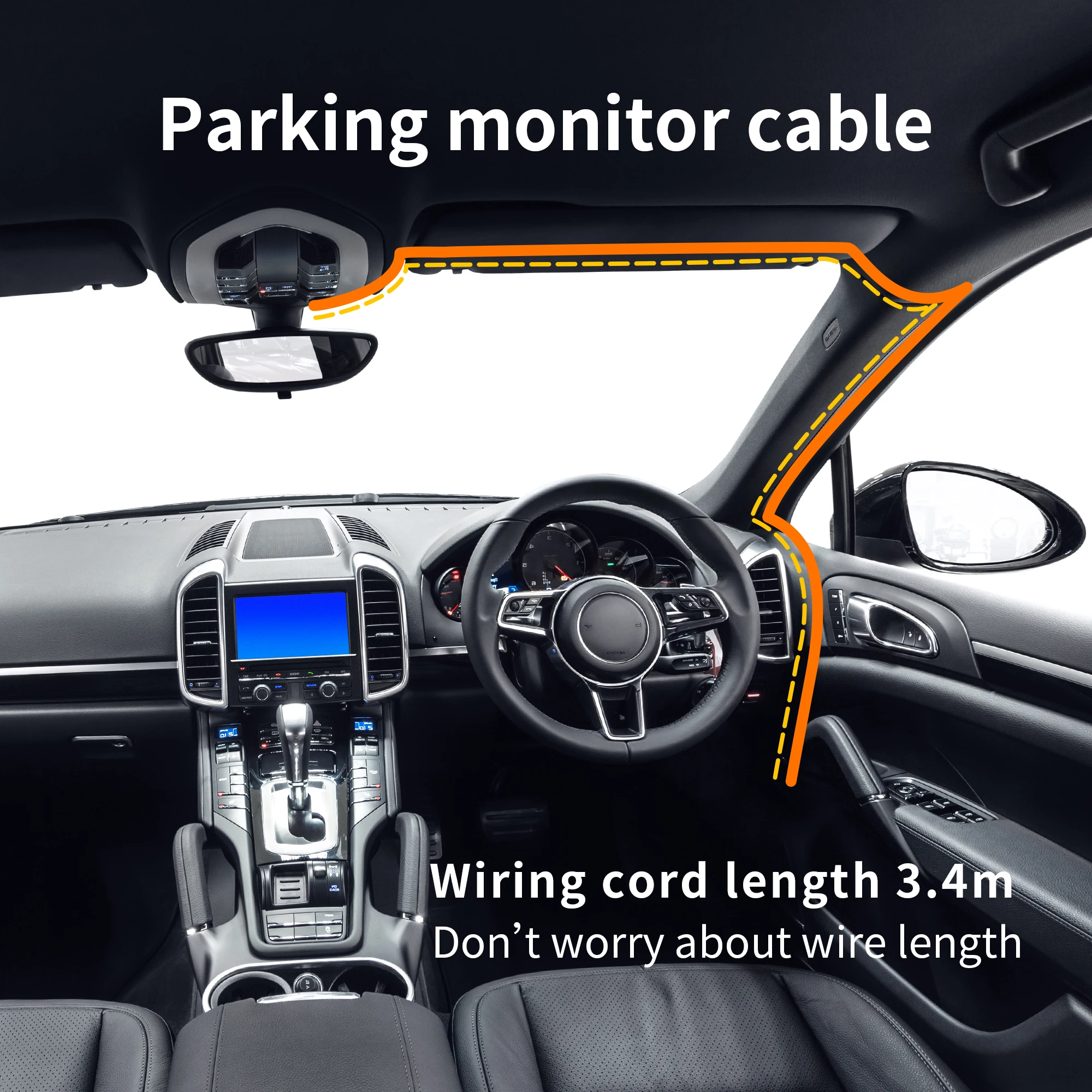 KAWA Hardwire Kit PT01 Micro Port 24H Parking Surveillance Cable Compatible with KAWA Dash Cam D5&D6 Car DVR Video Recorder