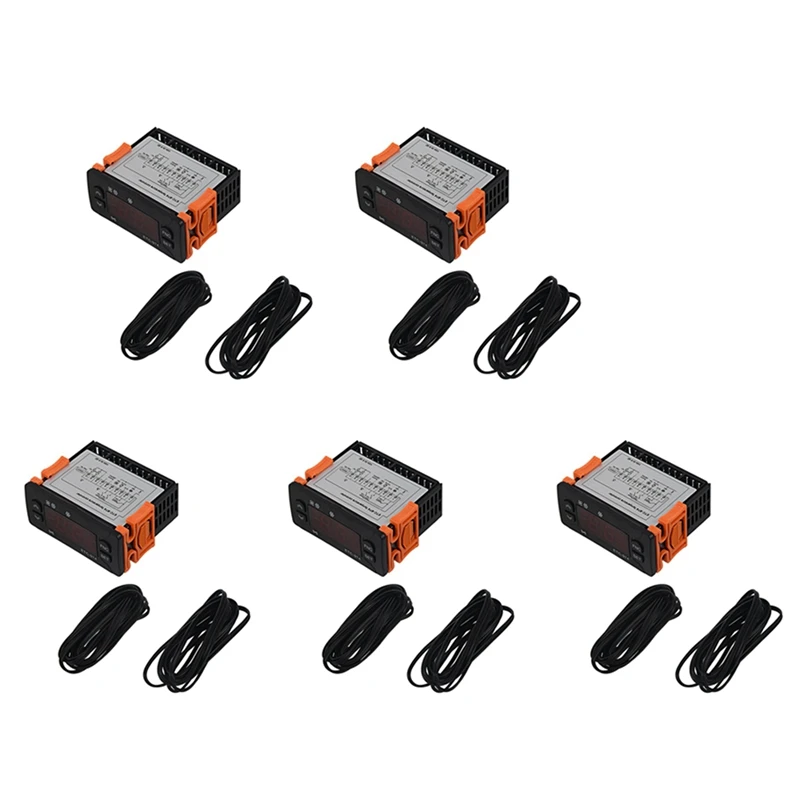 

5X ETC-974 Mini Temperature Controller Refrigerator Thermostat Regulator Thermoregulator Thermocouple NTC Dual Sensor