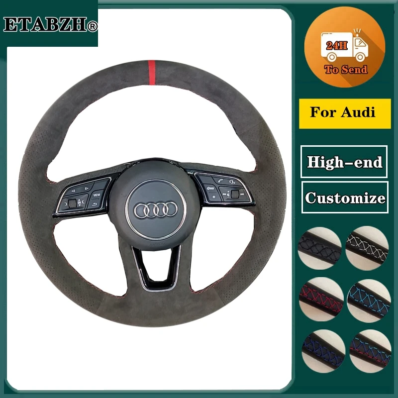 Coprivolante Per Auto In Treccia Per Audi A1 (8X) Sportback A3 (8V) A4 (B9) Avant A5 (F5) Q2 Accessori Per Auto In Pelle Scamosciata