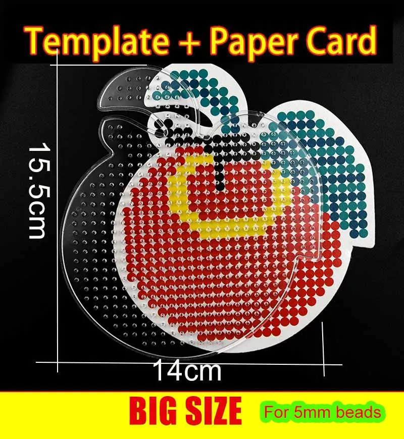 Bead Patterns Hama Beads Apple Large Size! Kids Craft Fuse