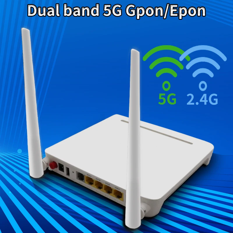 5G Xpon ONU F670l 4GE + 2usb + 1Tel ONT 듀얼밴드 ac 5g 와이파이 Gpon/에폰 ONT 라우터, 중고 전원 없음, onus Xpon 무료 배송, 2 개, 4 개, 5 개