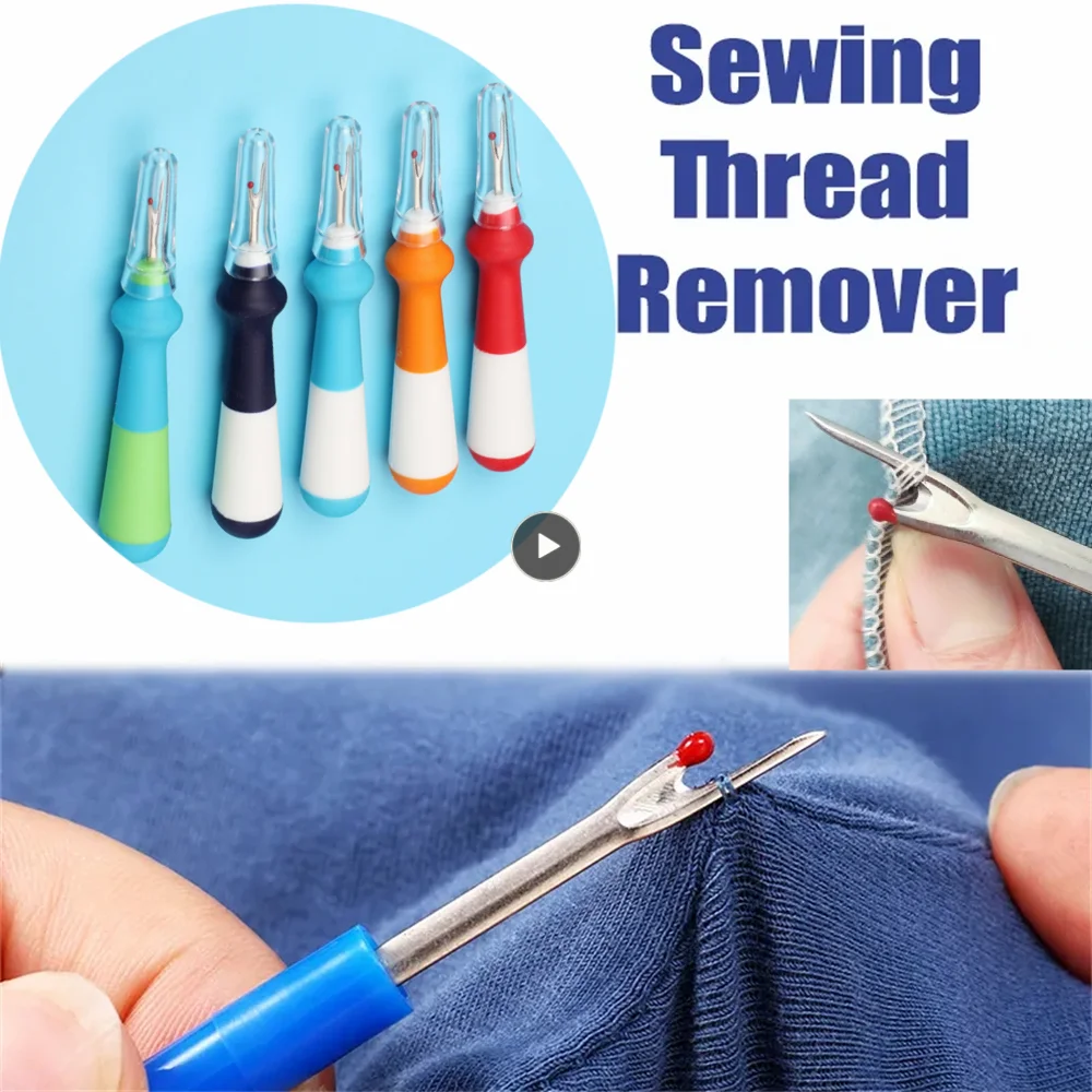  Embroidery Remover, Thread Ripper Tool Convenient to Carry  Plastic and Stainless Steel Handy Handles Thread Remover Seam Ripper Set  for Embroidery