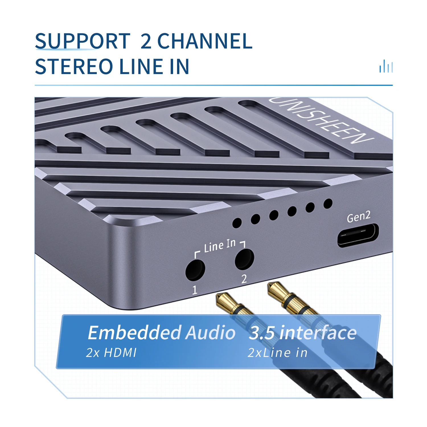 UHD 4K DUAL HDMI Game Streaming Equipment Live Broadcast 2160p OBS vMix USB3.1 Thunderbolt VIDEO CAPTURE Card Box video capture card