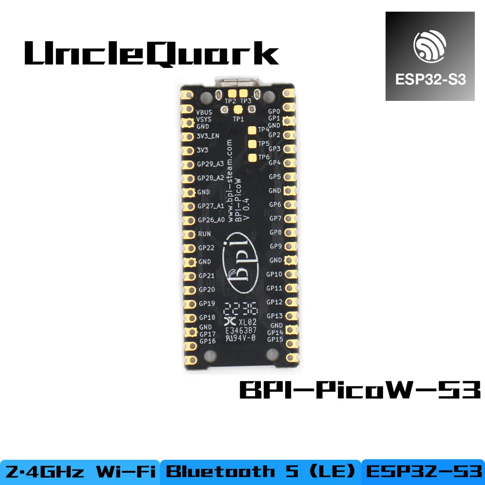 ٳ   ҽ ÷ ESP32 BPI-PicoW-S3 ,  BT PSRAM ÷ , I2C , ũ̽ ESP-IDF Ƶ̳