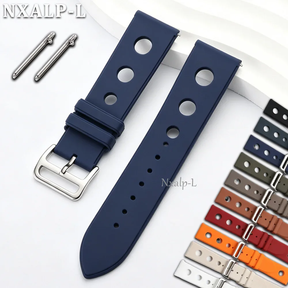 Enhanced Sport Silicone Waterproof Watch Band Wristband with Quick Release