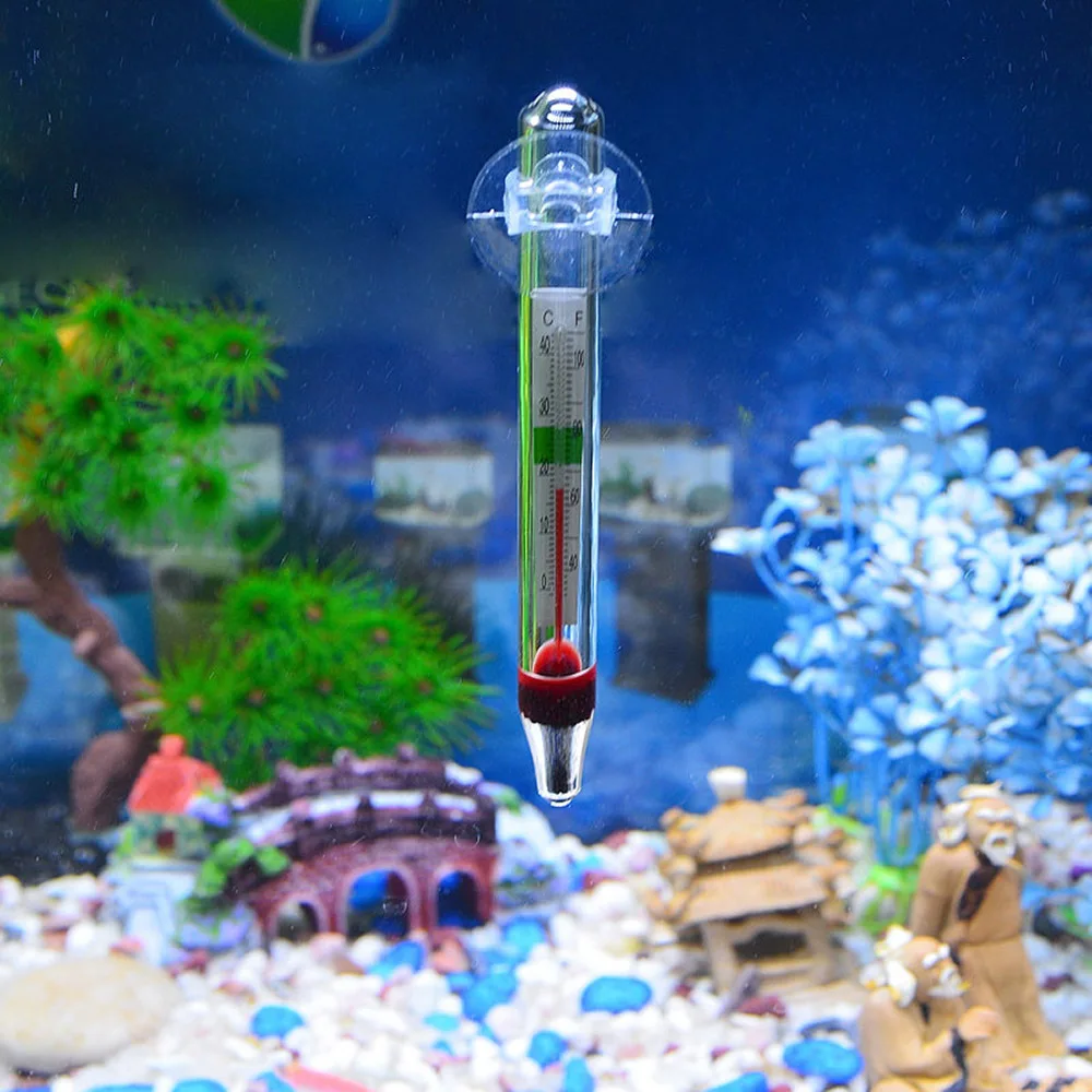 1Pcs Aquarium Fresh/Salt Fish Thermometer 3D Digital Electronic Temperature Measurement Fish Tank Temp Meter E2shopping