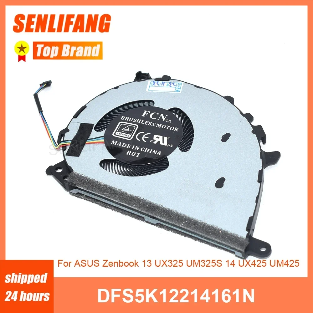 

DFS5K12214161N новый вентилятор для процессора ноутбука ASUS Zenbook 13 UX325 UM325S 14 UX425J UM425IA охлаждение DC5V 0.5A 4-линейный кулер