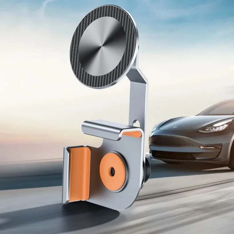 2025 Car Phone Holder For Tesla Model 3/Y/HIGHLAND Central Control Navigation Screen Side Mount Magnetic Holder For Magnetic