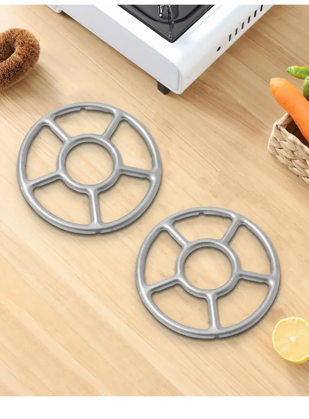 Description Picture 2 of itemUniversal Gas Stove Bracket Kitchen Non Slip Cast Iron Stove Trivets Cooktop Range Pan Holder Stand Milk Pot Holder for Gas Hob