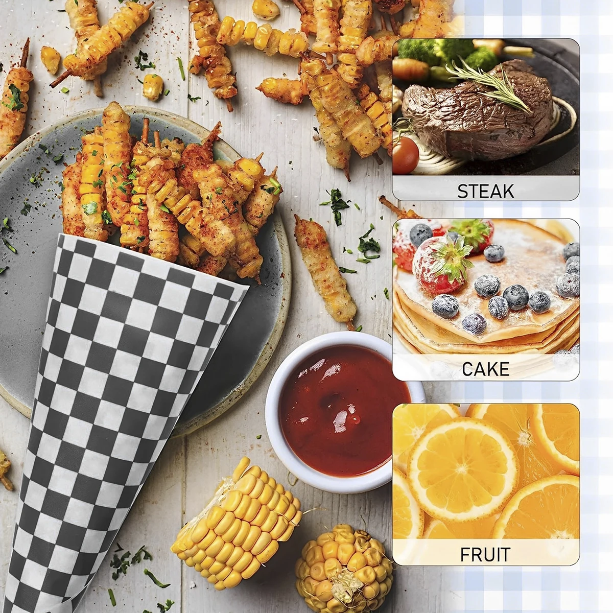 400-Pack Food-Grade Greaseproof Paper Sheets for Sandwiches, Burgers, Fries, & Snac... - SKU GPS01535 - UGI Packaging