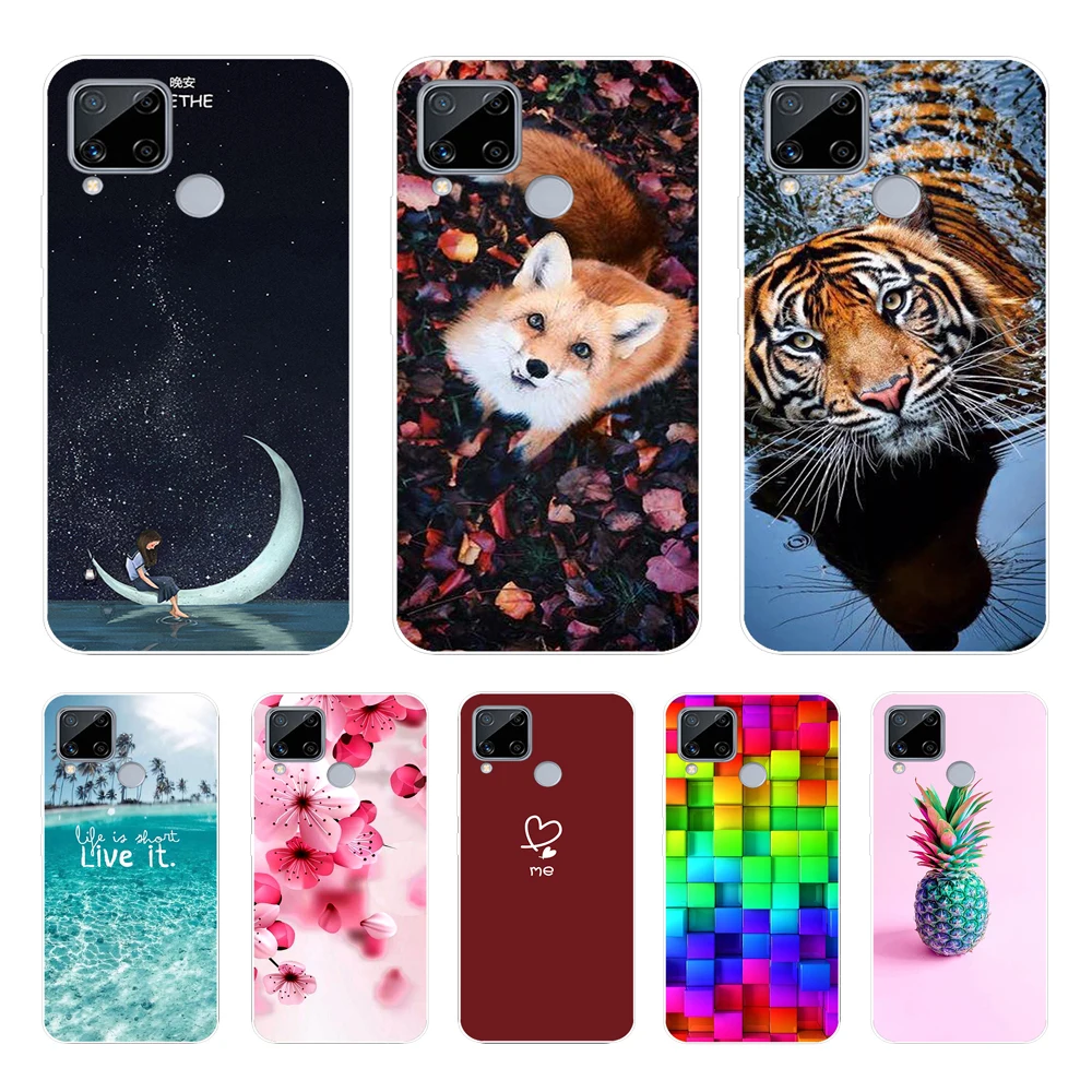 Realme C15 Custodie Realme C15 Custodia Cover Cartoon Soft Tpu Cover Posteriore In Silicone Per Oppo Realme C15 C 15 Realmec15 Rmx2180 Custodia Per Te
