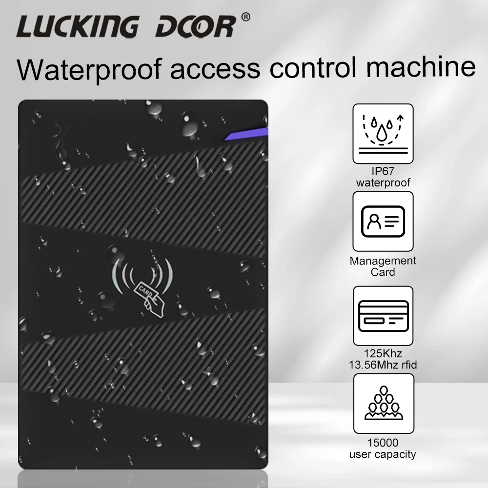 

RFID Card Wiegand Reader Access Controller Waterproof Gate Door Opener High Capacity support 15000 Users Management Master Card