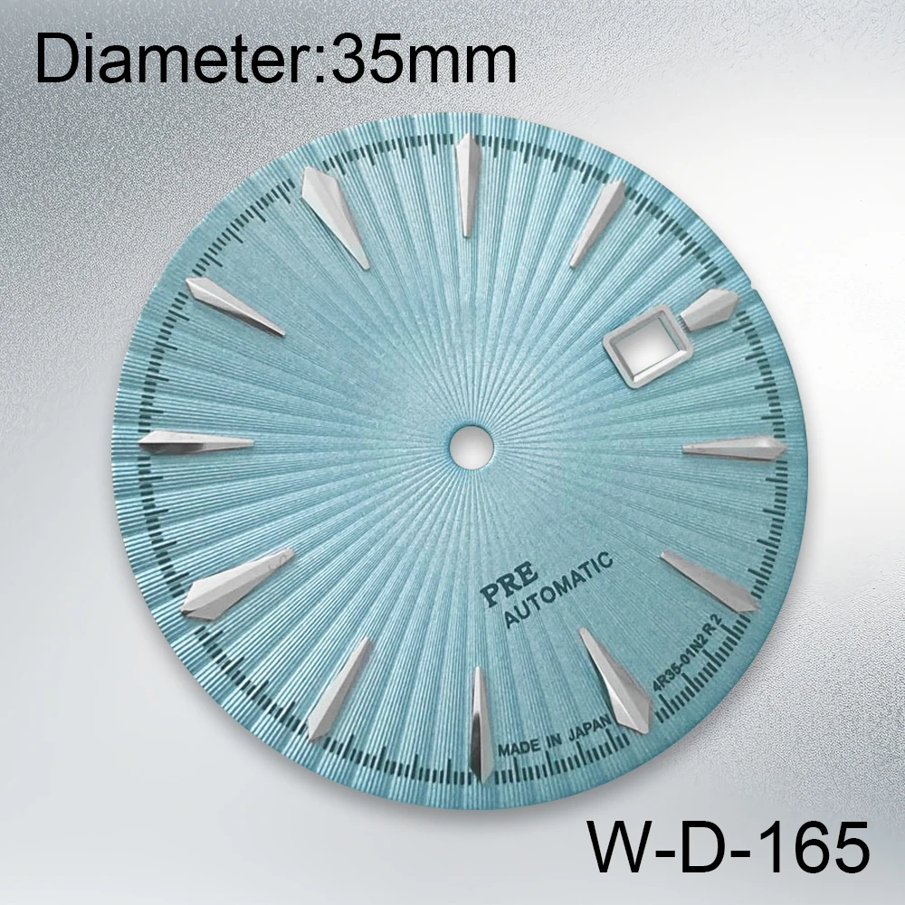 35mm S Logo Cocktail Gradient Dial Suitable For NH35/NH36/4R Automatic Movement Watches Modification Accessories